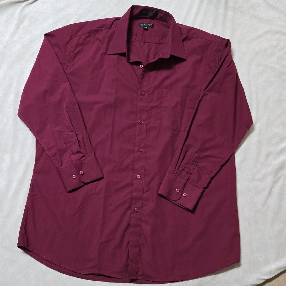Milani Deep Burgundy Dress Shirt